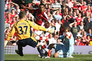 Theo Walcott (Arsenal) Shay Given (Man City) Theo Walcott (Arsenal) Shay Given (Man City)