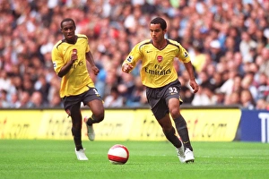 Theo Walcott and Justin Hoyte (Arsenal) Theo Walcott and Justin Hoyte (Arsenal)