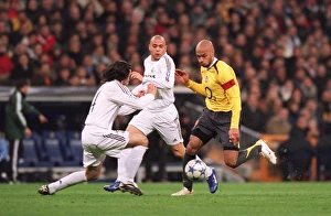 Thierry Henry beats Alvaro Mejia (Real) on his way to scoring Arsenals goal Thierry Henry beats Alvaro Mejia (Real) on his way to scoring Arsenals goal