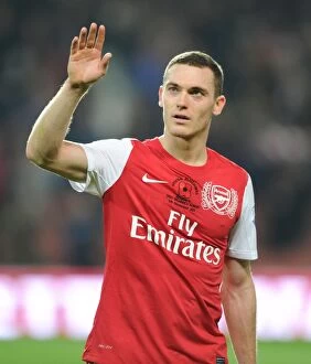 Images Dated 5th November 2011: Thomas Vermaelen in Action: Arsenal vs West Bromwich Albion, Premier League 2011-12