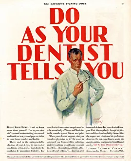 1920s USA dentists lavoris do as your dentist tells you 1920s USA dentists lavoris do as your dentist tells you
