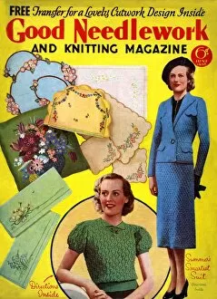 Advertising Archives Collection: 1930s UK Good Needlework and Knitting Magazine Cover