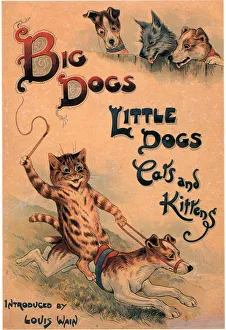 Big Dogs Little Dogs Cats and Kittens 1910s UK cats dogs illustrations Big Dogs Little Dogs Cats and Kittens 1910s UK cats dogs illustrations