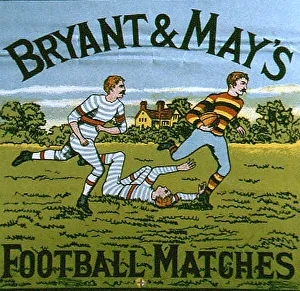 Bryant and May's 1900s UK football matches mays matchbox covers Bryant and May's 1900s UK football matches mays matchbox covers