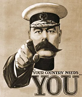 Your Country Needs You Recruitment 1914 1910s UK Lord Kitchener propaganda WW1 slogans Your Country Needs You Recruitment 1914 1910s UK Lord Kitchener propaganda WW1 slogans