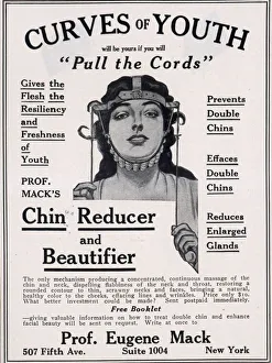 Curves of Youth 1890s UK humour inventions chin reducer skin care antiageing ageing Curves of Youth 1890s UK humour inventions chin reducer skin care antiageing ageing