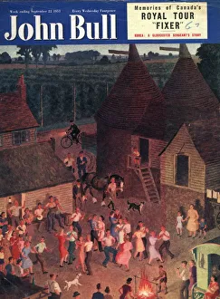 John Bull 1950s UK farms square party magazines barn John Bull 1950s UK farms square party magazines barn
