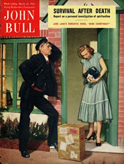 John Bull 1952 1950s UK postman postmen magazines John Bull 1952 1950s UK postman postmen magazines