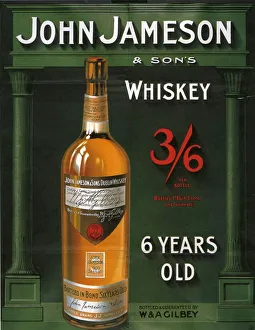 John Jameson 1906 1900s UK whisky alcohol whiskey advert Irish John Jameson 1906 1900s UK whisky alcohol whiskey advert Irish
