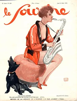 Le Sourire 1929 1920s France glamour saxophones Le Sourire 1929 1920s France glamour saxophones