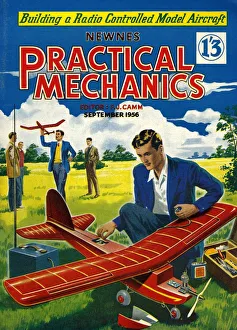 Practical Mechanics 1956 1950s UK magazines models aeroplanes Practical Mechanics 1956 1950s UK magazines models aeroplanes