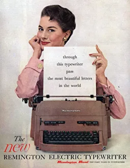 Remington 1950s USA secretaries typewriters secretary Remington 1950s USA secretaries typewriters secretary