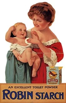 Images Dated 22nd April 2004: Robin Starch 1911 1910s UK babies washing powder mothers Edwardian products detergent