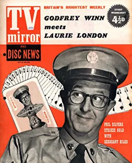 TV Mirror 1958 1950s UK Phil Silvers magazines sergeant sergeant bilko comedians TV Mirror 1958 1950s UK Phil Silvers magazines sergeant sergeant bilko comedians