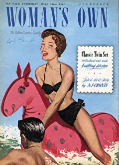 Womans Own 1949 1940s UK holidays seaside inflatables magazines Womans Own 1949 1940s UK holidays seaside inflatables magazines