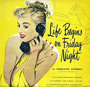 Womens Story 1950 1950s UK Coby Whitmore illustrations cpi agony aunts portraits Womens Story 1950 1950s UK Coby Whitmore illustrations cpi agony aunts portraits