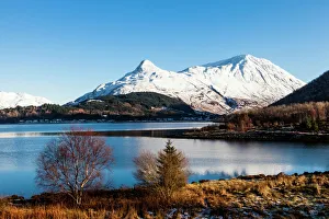 The Pap of Glencoe and Mam na Gualainn from Ballachulish, Highland Region, Scotland The Pap of Glencoe and Mam na Gualainn from Ballachulish, Highland Region, Scotland