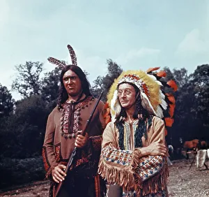 Bernard Bresslaw and Charles Hawtrey in a scene from Carry On Cowboy Bernard Bresslaw and Charles Hawtrey in a scene from Carry On Cowboy