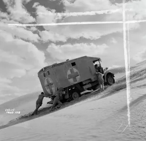 Ice Cold In Alex Prints: StudioCANAL Negs Pro Print of A scene from Ice Cold In Alex