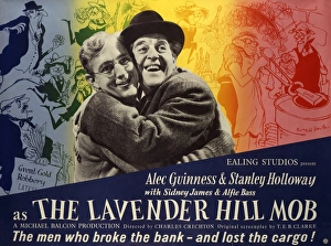 The Lavender Hill Mob UK quad artwork for the release of the film in 1951 The Lavender Hill Mob UK quad artwork for the release of the film in 1951