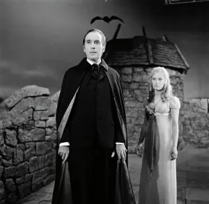 Christopher Lee and Jenny Hanley Print from Scars Of Dracula (Negs) on StudioCANAL