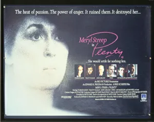 UK quad poster artwork for the UK release of Plenty (1985) UK quad poster artwork for the UK release of Plenty (1985)