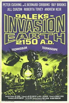 Arts/television dr who/uk sheet poster daleks invasion earth 2150 ad Arts/television dr who/uk sheet poster daleks invasion earth 2150 ad