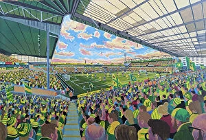 James Muddiman Collection: Carrow Road Stadium Fine Art (new version) - Norwich City FC