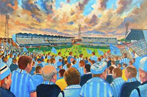 Soccer Collection: Highfield Road Stadium Fine Art - Coventry City Football Club