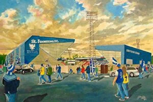 James Muddiman Collection: McDiarmid Park Stadium Going to the Match - St Johnstone FC