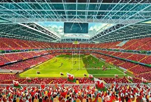 Wales Collection: Millenium Stadium Fine Art - Wales Rugby Union