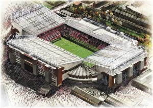 Painting Collection: Old Trafford Art - Manchester United