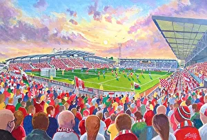 Racecourse Ground Stadium Fine Art - Wrexham Football Club Racecourse Ground Stadium Fine Art - Wrexham Football Club