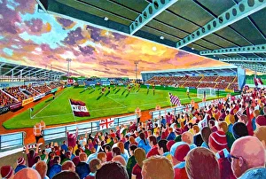 Sixfields Stadium Fine Art - Northampton Town Football Club Sixfields Stadium Fine Art - Northampton Town Football Club