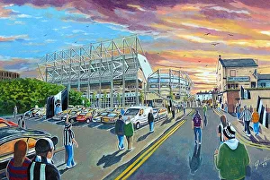 ST James Park Stadium Art Going to the Match ST James Park Stadium Art Going to the Match