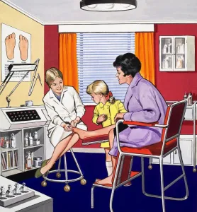 Print of The Chiropodist