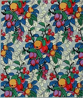 Design for Textile or Wallpaper with fruit