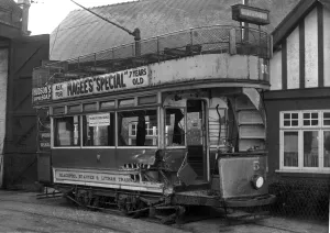 Disused tram, Blackpool St Annes & Lytham Tramways Disused tram, Blackpool St Annes & Lytham Tramways