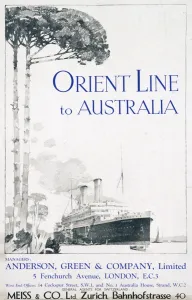 Orient Line Passenger Liner Poster
