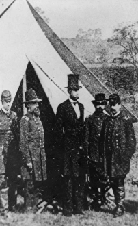 Abraham Lincoln with Union Officers 1862 Abraham Lincoln with Union Officers 1862