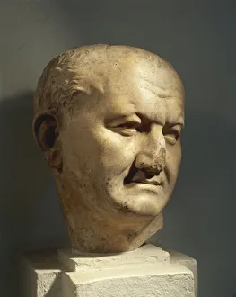 Algeria, Head of the Roman Emperor Vespasian (Titus Flavius Vespasianus, 9 A.D. - 79 A.D Algeria, Head of the Roman Emperor Vespasian (Titus Flavius Vespasianus, 9 A.D. - 79 A.D