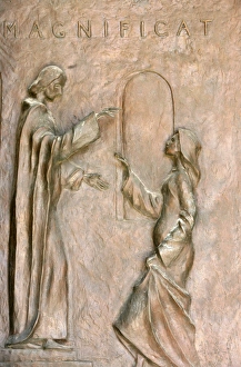 Annunciation basilica door sculpture Annunciation basilica door sculpture