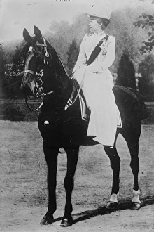 Augusta Victoria of Schleswig- Holstein on horse Augusta Victoria of Schleswig- Holstein on horse