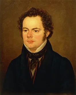 Austria, Portrait of Austrian composer Franz Peter Schubert (1797-1828) Austria, Portrait of Austrian composer Franz Peter Schubert (1797-1828)