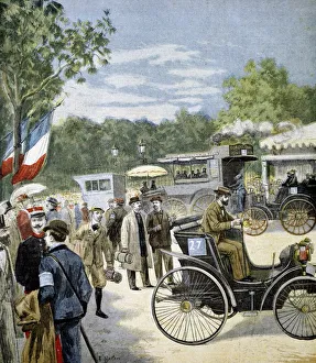 Automobile reliability race between Paris and Rouen, sponsored by Le Petit Journal Automobile reliability race between Paris and Rouen, sponsored by Le Petit Journal