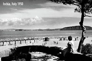 Italian Heritage Collection: Beach, ischia, campania, italy 1945-50