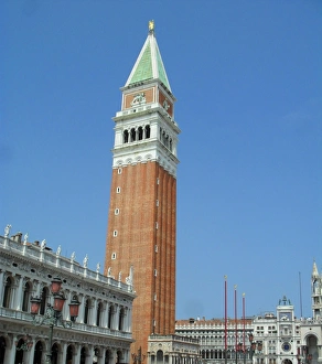 Bell tower of St Marks in Venice