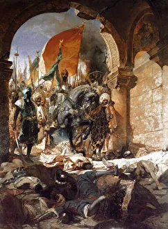 Benjamin Constant 1845-1902, French artist. 'The Entry of Mehmet II into Benjamin Constant 1845-1902, French artist. 'The Entry of Mehmet II into