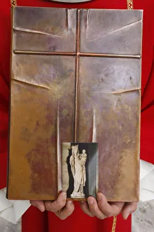 Bible and picture of the Virgin mary Bible and picture of the Virgin mary