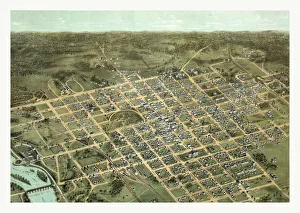 Birds Eye View Of The City Of Columbia Birds Eye View Of The City Of Columbia